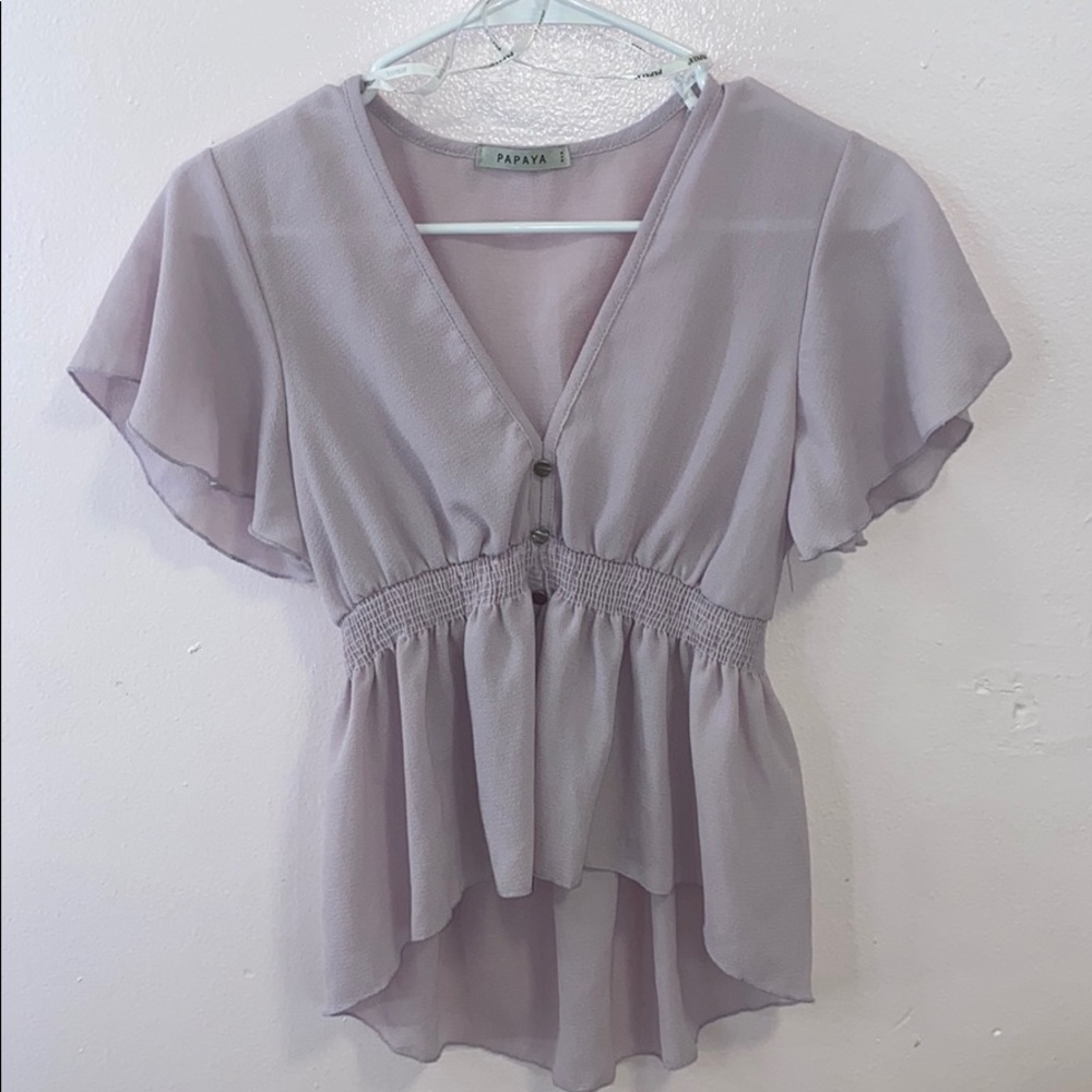 Lavender Trendy Blouse